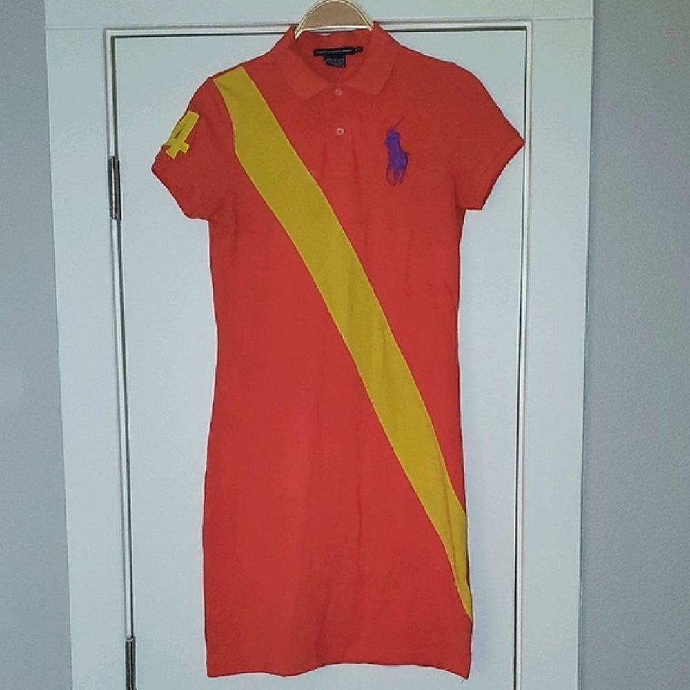 Ralph Lauren Sport Big Pony Sash Dress Size Medium